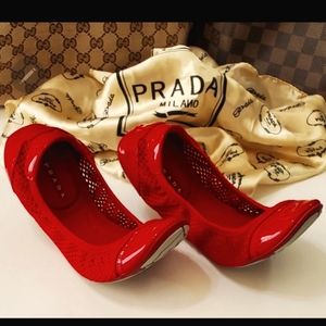 🔥 Prada Lux Buffalo leather Ballerina Flats🔥